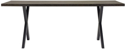 Kitchen Table Rowan | size: Length: 90cm, Width: 200cm, Height: 75cm | color: Brown | image: 3 | variant: 1006524