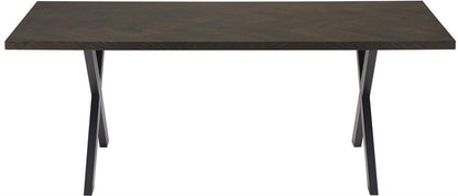 Kitchen Table Rowan | size: Length: 90cm, Width: 200cm, Height: 75cm | color: Brown | image: 4 | variant: 1006524