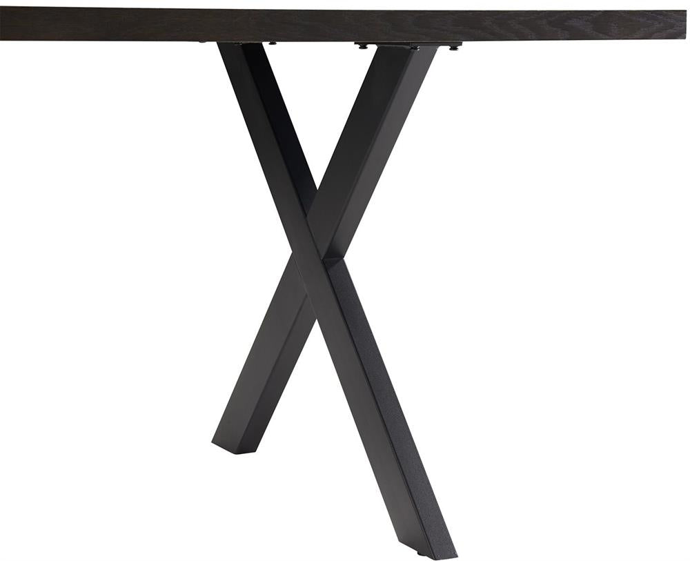 Kitchen Table Rowan | size: Length: 90cm, Width: 200cm, Height: 75cm | color: Brown | image: 5 | variant: 1006524