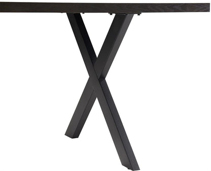 Kitchen Table Rowan | size: Length: 90cm, Width: 200cm, Height: 75cm | color: Brown | image: 5 | variant: 1006524
