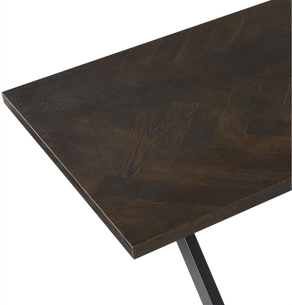 Kitchen Table Rowan | size: Length: 90cm, Width: 200cm, Height: 75cm | color: Brown | image: 7 | variant: 1006524