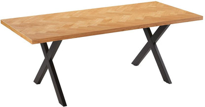 Kitchen Table Rowan | size: Length: 90cm, Width: 200cm, Height: 75cm | color: Oak | image: 1 | variant: 1006523