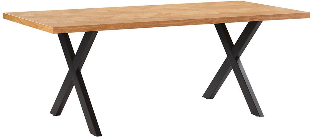 Kitchen Table Rowan | size: Length: 90cm, Width: 200cm, Height: 75cm | color: Oak | image: 2 | variant: 1006523