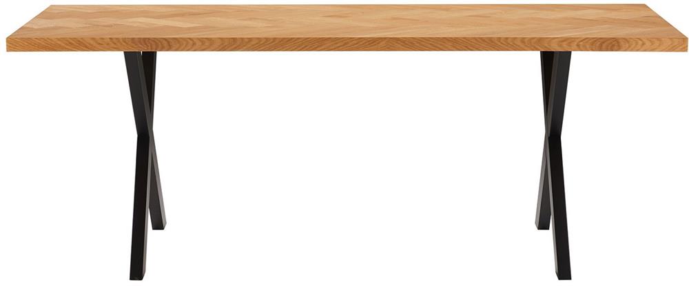 Kitchen Table Rowan | size: Length: 90cm, Width: 200cm, Height: 75cm | color: Oak | image: 3 | variant: 1006523