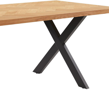 Kitchen Table Rowan | size: Length: 90cm, Width: 200cm, Height: 75cm | color: Oak | image: 7 | variant: 1006523
