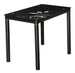 Kitchen Table Scunthorpe | size: Length: 60cm, Width: 100cm, Height: 75cm | color: Black | image: 1 | variant: 1004322