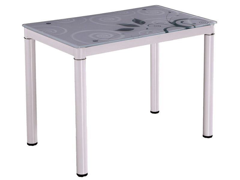 Kitchen Table Scunthorpe | size: Length: 60cm, Width: 100cm, Height: 75cm | color: White | image: 1 | variant: 1004323