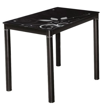 Kitchen Table Scunthorpe | size: Length: 60cm, Width: 80cm, Height: 75cm | color: Black | image: 1 | variant: 1004328