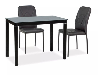 Kitchen Table Solihull | size: Length: 60cm, Width: 100cm, Height: 75cm | color: Black | image: 1 | variant: 1004334