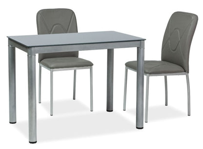 Kitchen Table Solihull | size: Length: 60cm, Width: 100cm, Height: 75cm | color: Gray | image: 2 | variant: 1004333