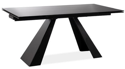 Kitchen Table St Helens | size: Length: 80cm, Width: 180cm, Height: 76cm | color: Black | image: 2 | variant: 1007903