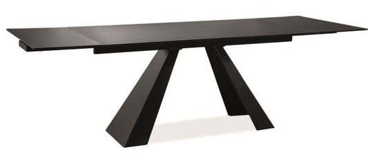 Kitchen Table St Helens | size: Length: 90cm, Width: 240cm, Height: 76cm | color: Matte/Black | image: 1 | variant: 1004347