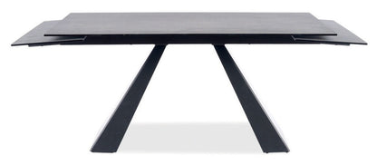 Kitchen Table St Helens | size: Length: 90cm, Width: 260cm, Height: 76cm | color: Black/Grey | image: 2 | variant: 1007819