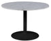 Kitchen Table Tarifa | size: Length: 110cm, Width: 110cm, Height: 75cm, Diameter: 110cm | color: White/Black | image: 0 | variant: 1006526