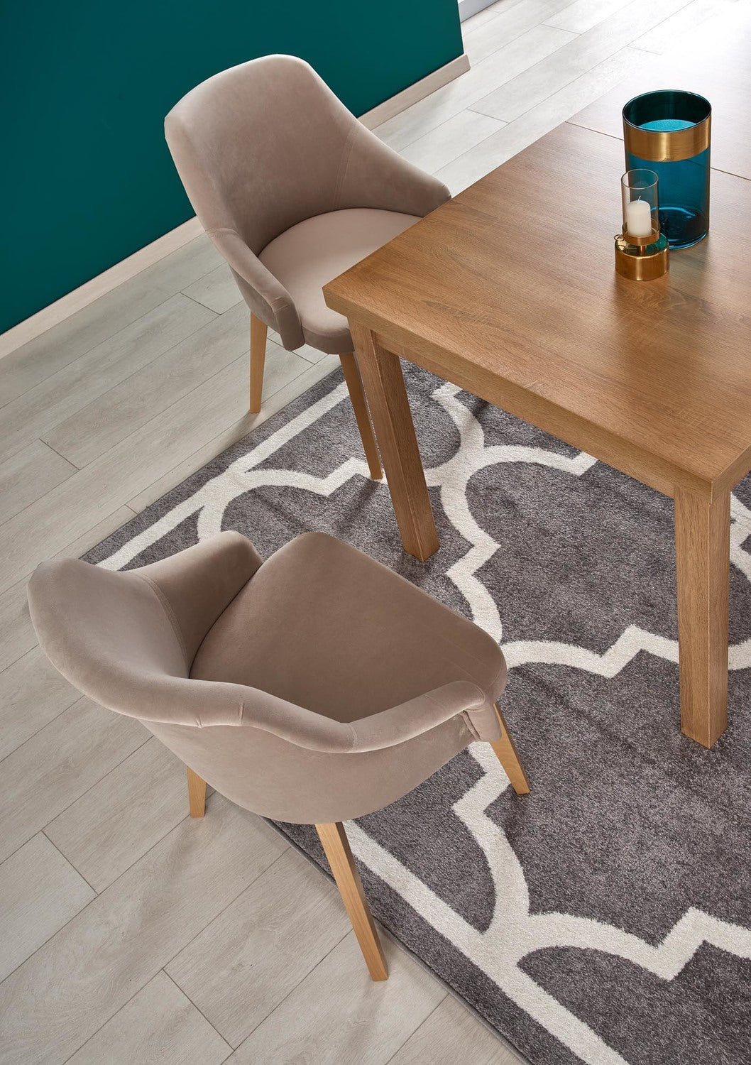 Kitchen Table Tiago 2 | size: Length: 80cm, Width: 220cm, Height: 79cm | color: Oak | image: 4 | variant: 1006409