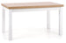 Kitchen Table Tiago | size: Length: 80cm, Width: 220cm, Height: 76cm | color: White/Oak | image: 1 | variant: 1006411