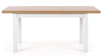 Kitchen Table Tiago | size: Length: 80cm, Width: 220cm, Height: 76cm | color: White/Oak | image: 2 | variant: 1006411