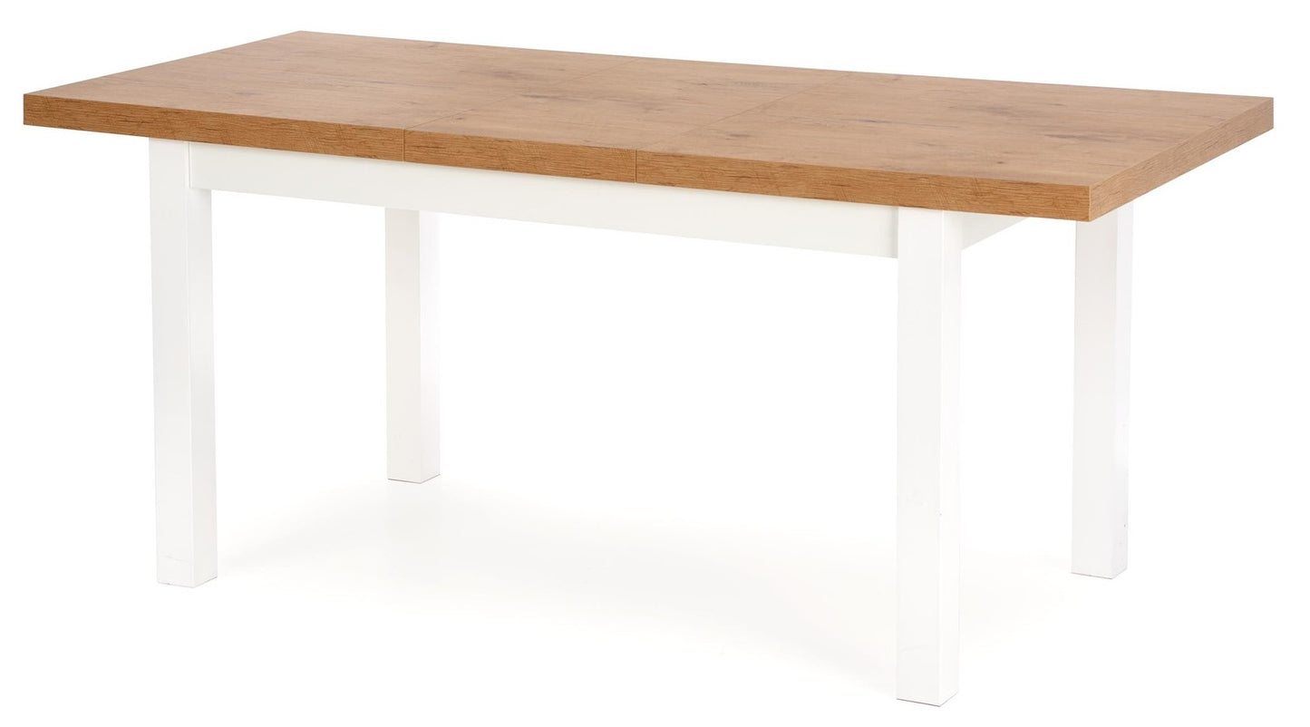 Kitchen Table Tiago | size: Length: 80cm, Width: 220cm, Height: 76cm | color: White/Oak | image: 2 | variant: 1006412