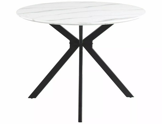 Kitchen Table Torquay | size: Length: 100cm, Width: 100cm, Height: 76cm, Diameter: 100cm | color: White | image: 1 | variant: 1004357