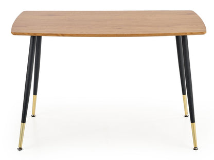 Kitchen Table Tripolis | size: Length: 70cm, Width: 120cm, Height: 76cm | color: Black/Oak | image: 3 | variant: 1011203