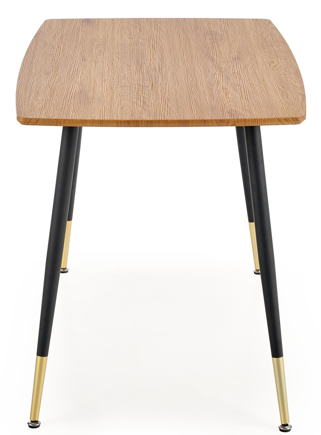 Kitchen Table Tripolis | size: Length: 70cm, Width: 120cm, Height: 76cm | color: Black/Oak | image: 4 | variant: 1011203
