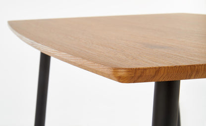 Kitchen Table Tripolis | size: Length: 70cm, Width: 120cm, Height: 76cm | color: Black/Oak | image: 5 | variant: 1011203