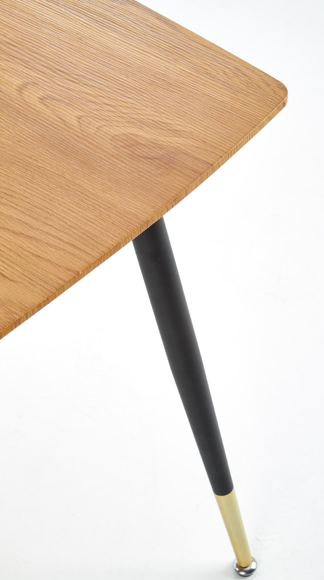 Kitchen Table Tripolis | size: Length: 70cm, Width: 120cm, Height: 76cm | color: Black/Oak | image: 8 | variant: 1011203