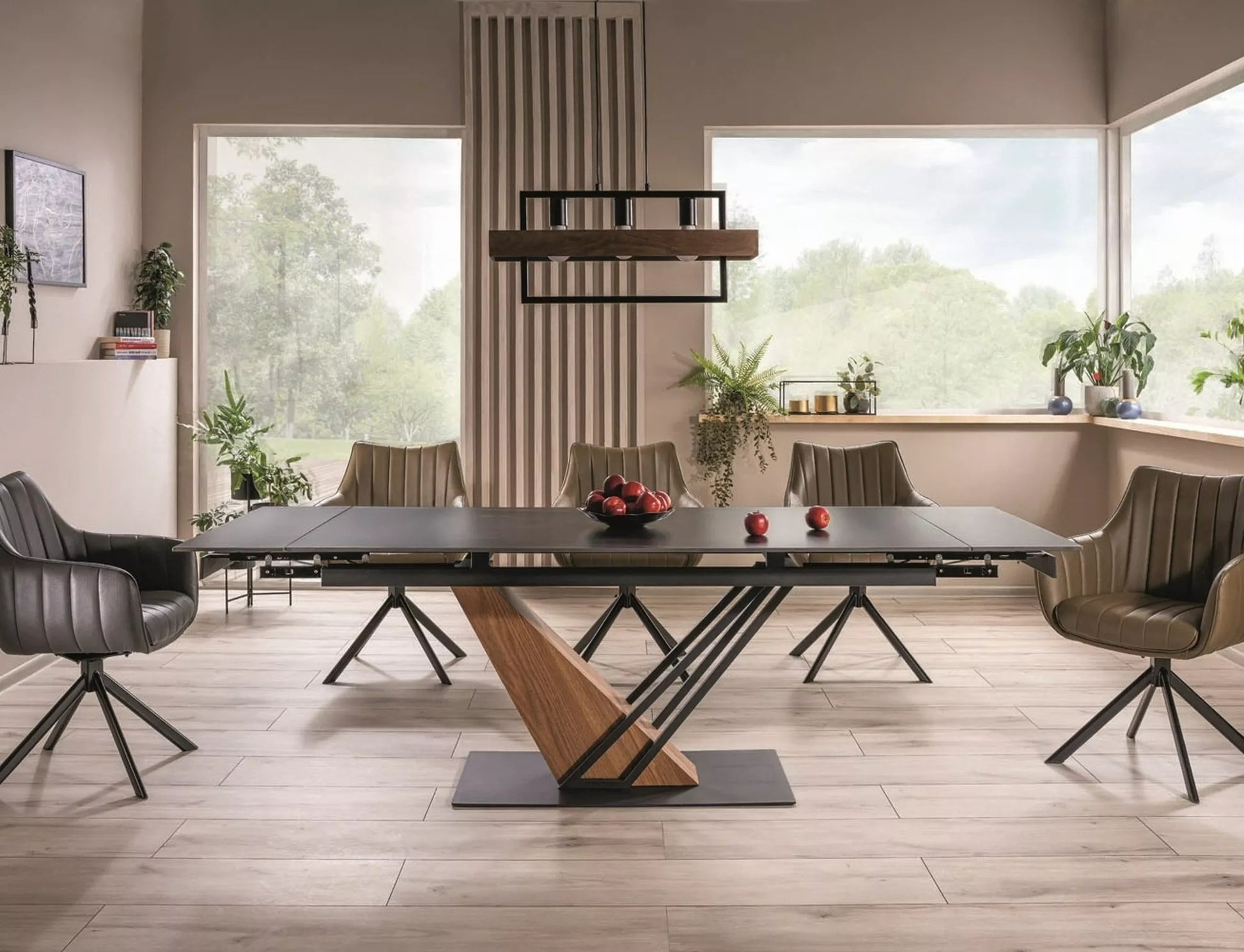 Kitchen Table Warrington | size: Length: 90cm, Width: 240cm, Height: 75cm | color: Black | image: 3 | variant: 1004372