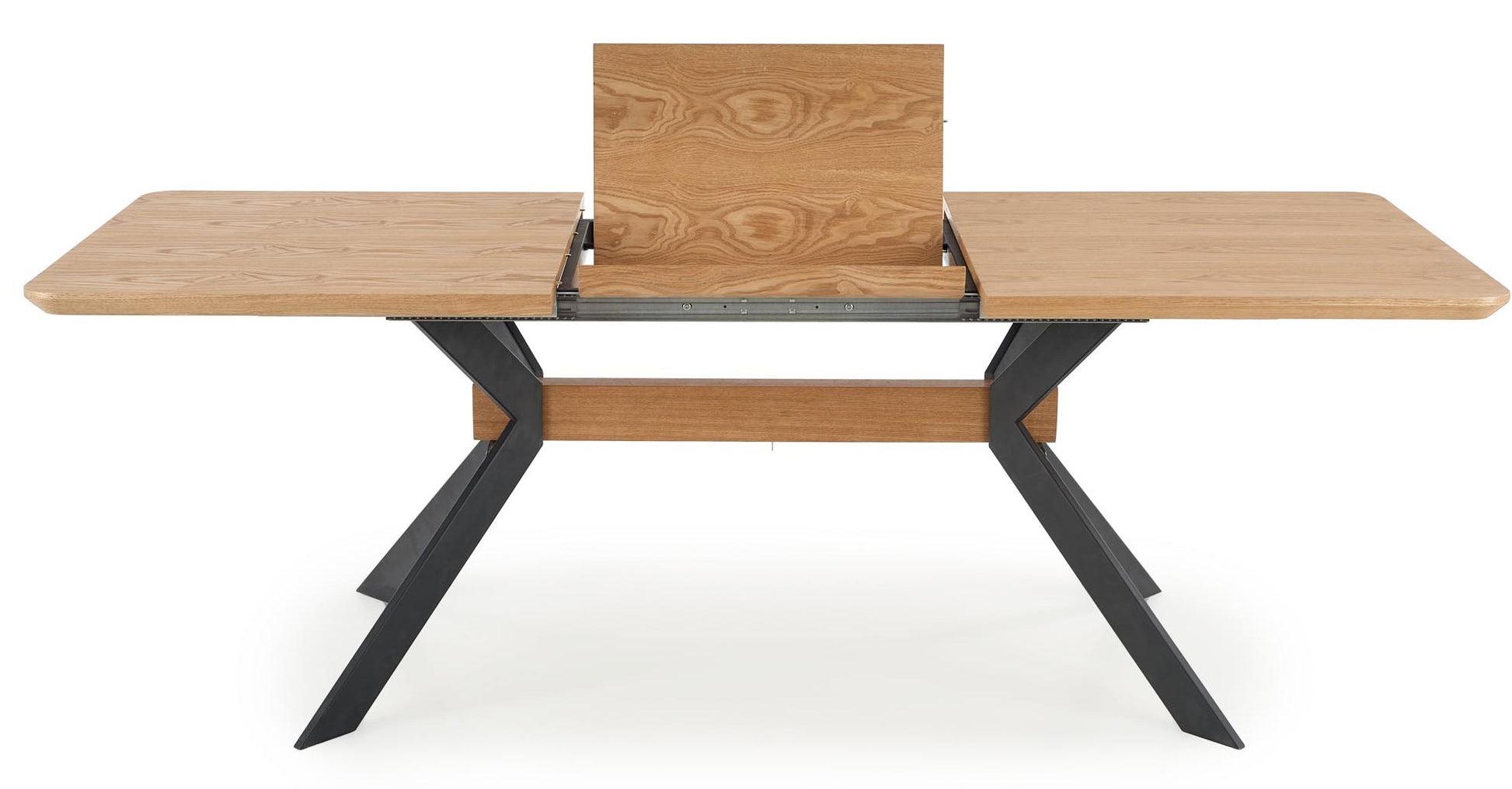 Kitchen Table West Bridlington | size: Length: 90cm, Width: 220cm, Height: 76cm | color: Black/Oak | image: 4 | variant: 1007117