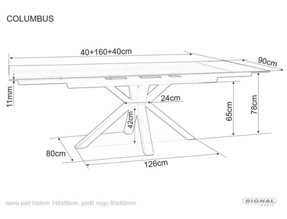 Kitchen Table West Dakar | size: Length: 90cm, Width: 240cm, Height: 76cm | color: White | image: 5 | variant: 1007959