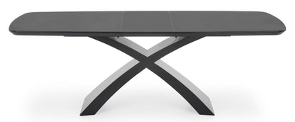 Kitchen Table West Dartford | size: Length: 89cm, Width: 220cm, Height: 75cm | color: Black/Grey | image: 3 | variant: 1007270