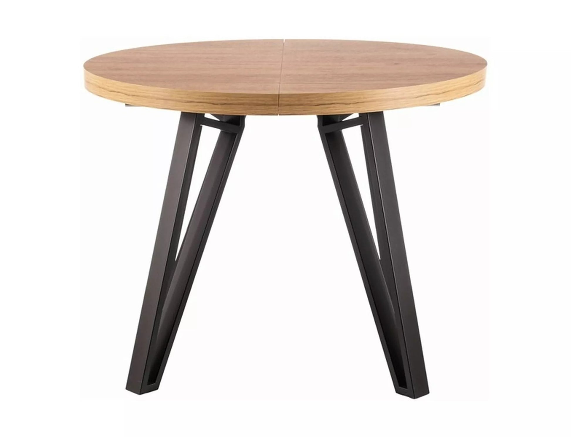 Kitchen Table West Dubai | size: Length: 100cm, Width: 168cm, Height: 76cm, Diameter: 100cm | color: Oak | image: 1 | variant: 1007967