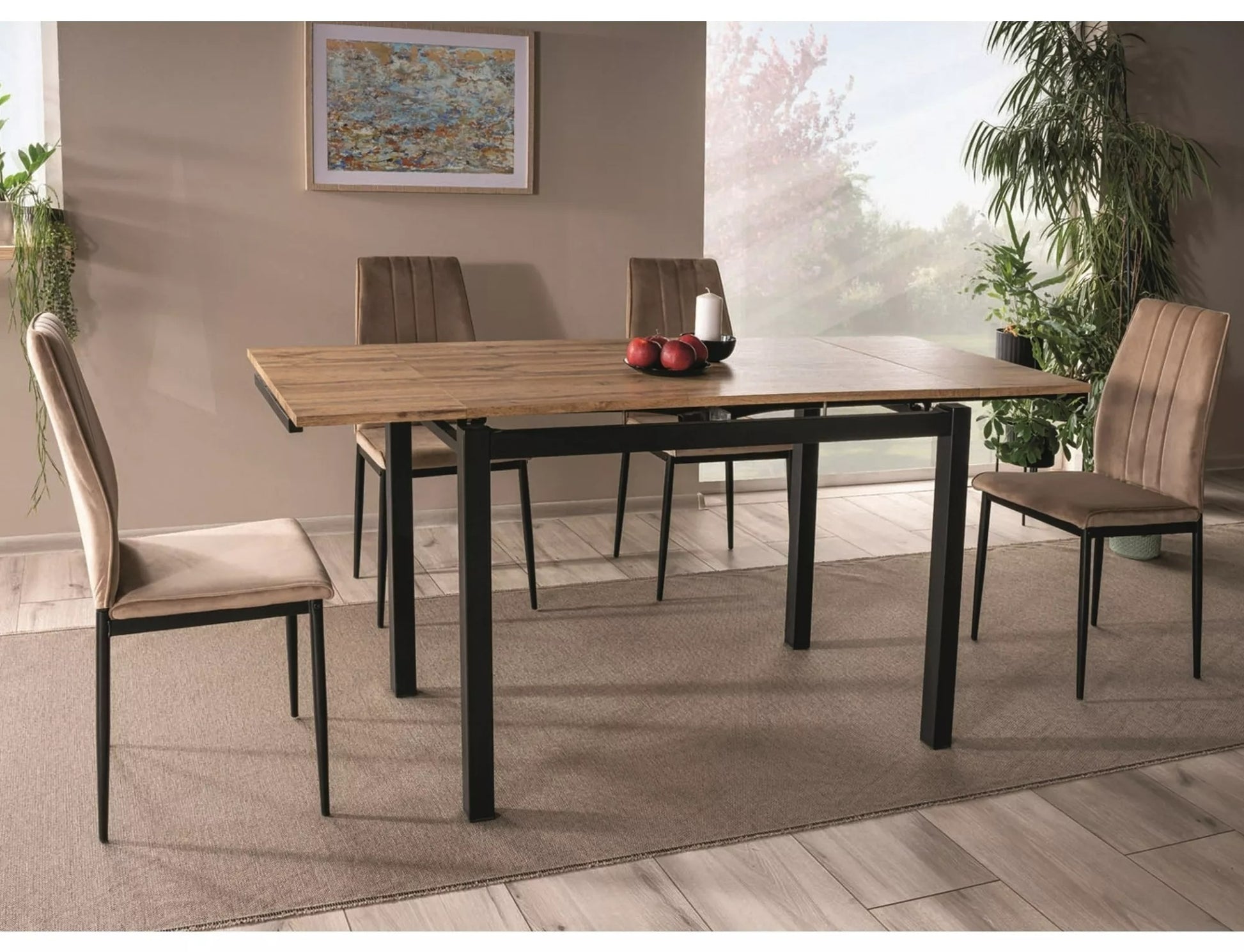 Kitchen Table West Dublin | size: Length: 110cm, Width: 170cm, Height: 75cm | color: Oak | image: 3 | variant: 1007968