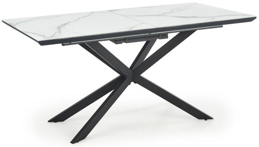 Kitchen Table West Roskilde | size: Length: 90cm, Width: 200cm, Height: 76cm | color: White/Black | image: 1 | variant: 1007499