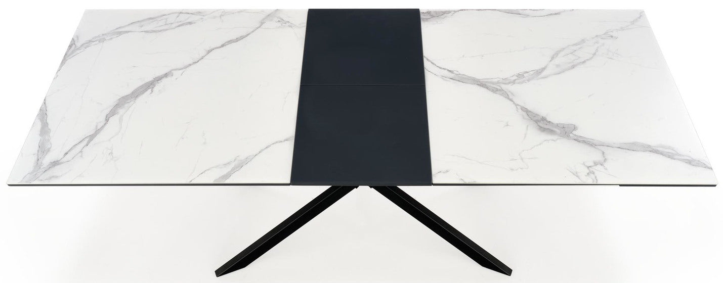 Kitchen Table West Roskilde | size: Length: 90cm, Width: 200cm, Height: 76cm | color: White/Black | image: 2 | variant: 1007499