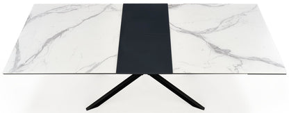 Kitchen Table West Roskilde | size: Length: 90cm, Width: 200cm, Height: 76cm | color: White/Black | image: 2 | variant: 1007499