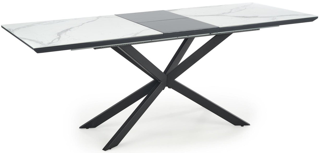 Kitchen Table West Roskilde | size: Length: 90cm, Width: 200cm, Height: 76cm | color: White/Black | image: 4 | variant: 1007499