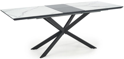 Kitchen Table West Roskilde | size: Length: 90cm, Width: 200cm, Height: 76cm | color: White/Black | image: 4 | variant: 1007499