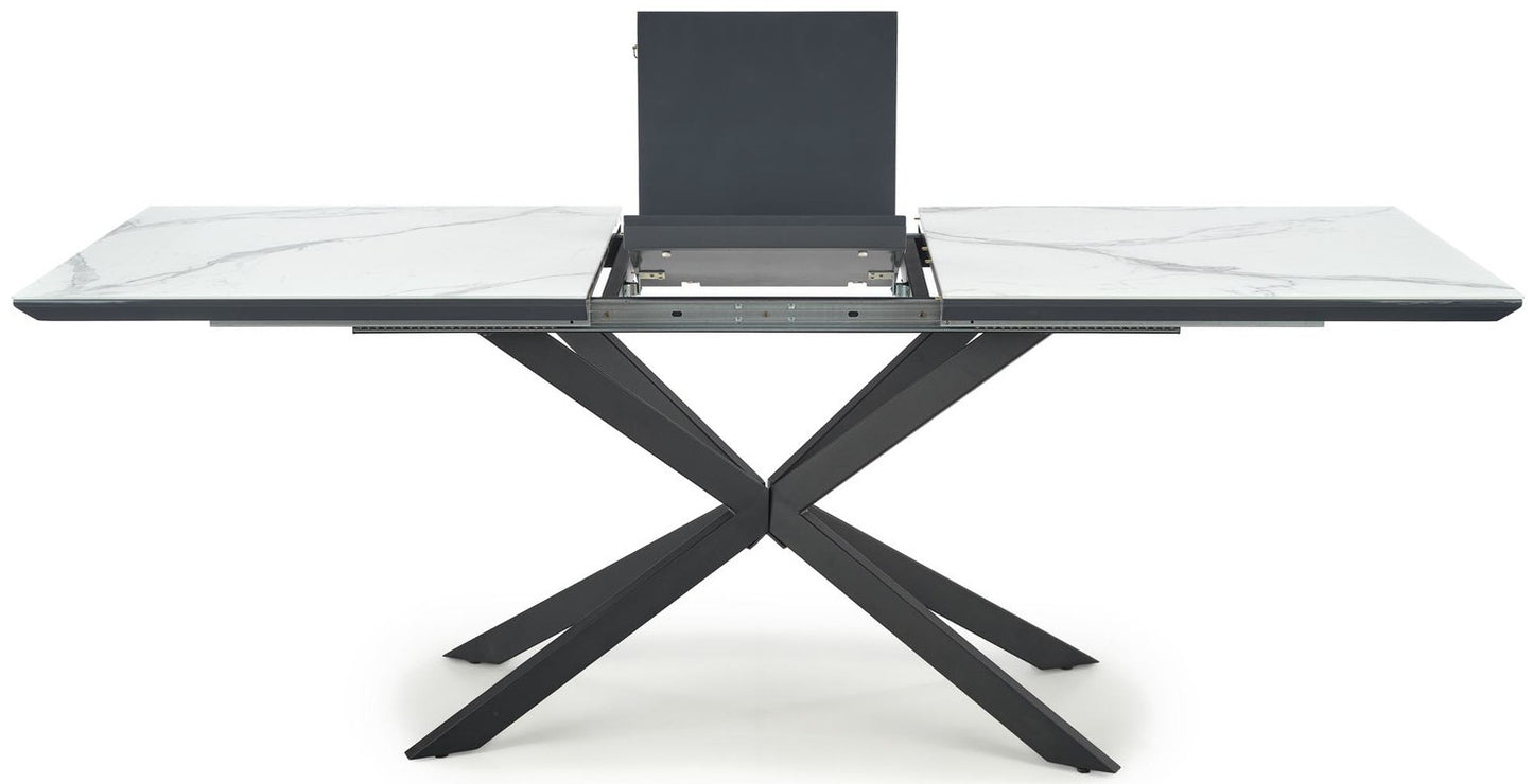 Kitchen Table West Roskilde | size: Length: 90cm, Width: 200cm, Height: 76cm | color: White/Black | image: 6 | variant: 1007499