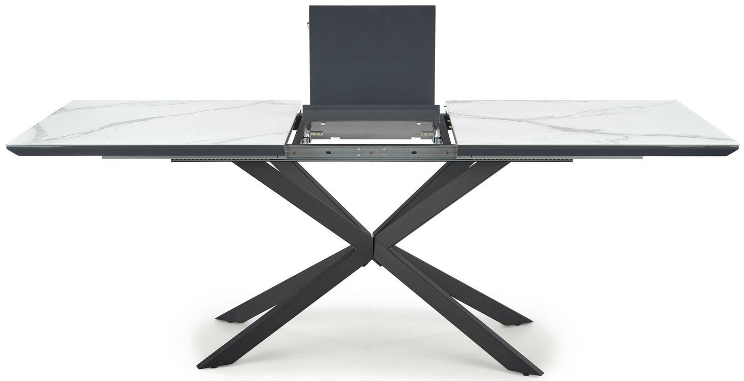 Kitchen Table West Roskilde | size: Length: 90cm, Width: 200cm, Height: 76cm | color: White/Black | image: 6 | variant: 1007499