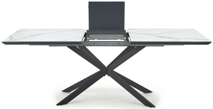 Kitchen Table West Roskilde | size: Length: 90cm, Width: 200cm, Height: 76cm | color: White/Black | image: 6 | variant: 1007499