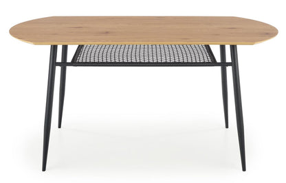 Kitchen Table West Scarborough | size: Length: 90cm, Width: 160cm, Height: 77cm | color: Black/Oak | image: 8 | variant: 1007115