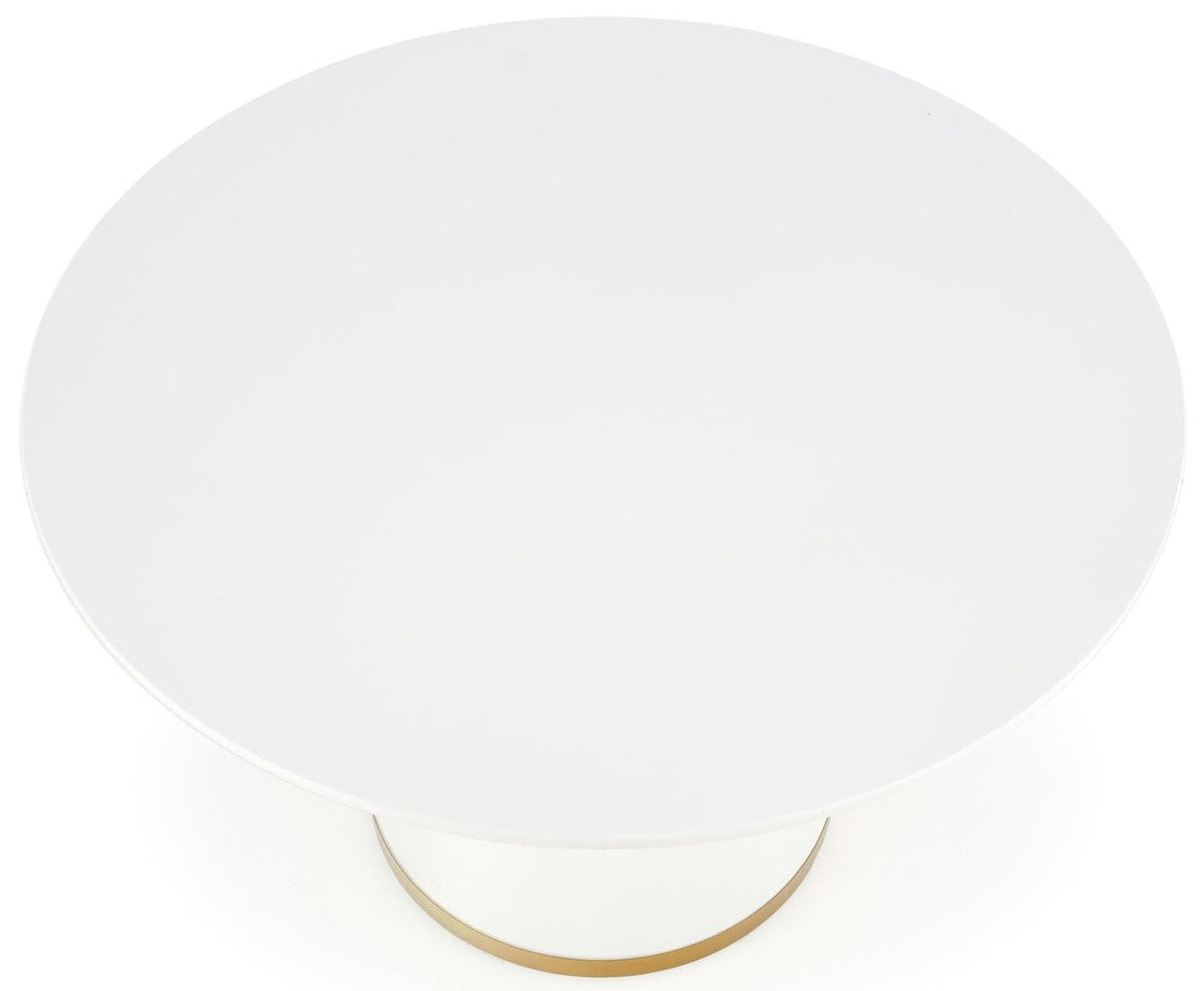 Kitchen Table West Tampere | size: Length: 120cm, Width: 120cm, Height: 76cm, Diameter: 120cm | color: White | image: 2 | variant: 1007502