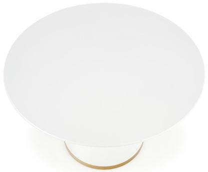 Kitchen Table West Tampere | size: Length: 120cm, Width: 120cm, Height: 76cm, Diameter: 120cm | color: White | image: 2 | variant: 1007502