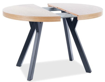 Kitchen Table West Taranto | size: Length: 100cm, Width: 250cm, Height: 76cm, Diameter: 100cm | color: Oak | image: 4 | variant: 1007818