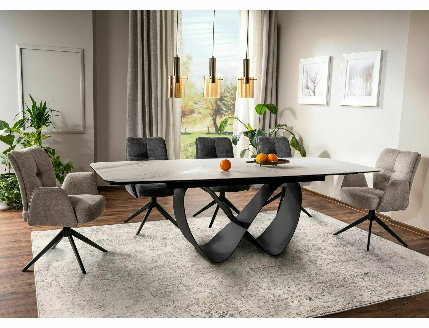 Kitchen Table Wigan | size: Length: 95cm, Width: 240cm, Height: 76cm | color: White | image: 5 | variant: 1004375