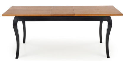 Kitchen Table Windsor | size: Length: 90cm, Width: 240cm, Height: 76cm | color: Black/Oak | image: 5 | variant: 1006425