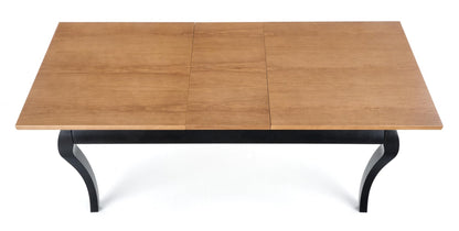 Kitchen Table Windsor | size: Length: 90cm, Width: 240cm, Height: 76cm | color: Black/Oak | image: 6 | variant: 1006425