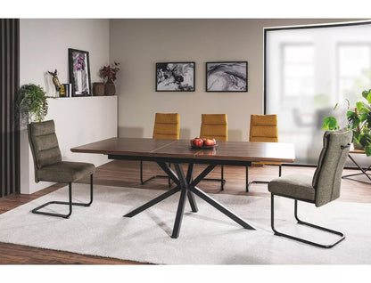 Kitchen Table Worthing | size: Length: 90cm, Width: 200cm, Height: 75cm | color: Brown | image: 2 | variant: 1004380