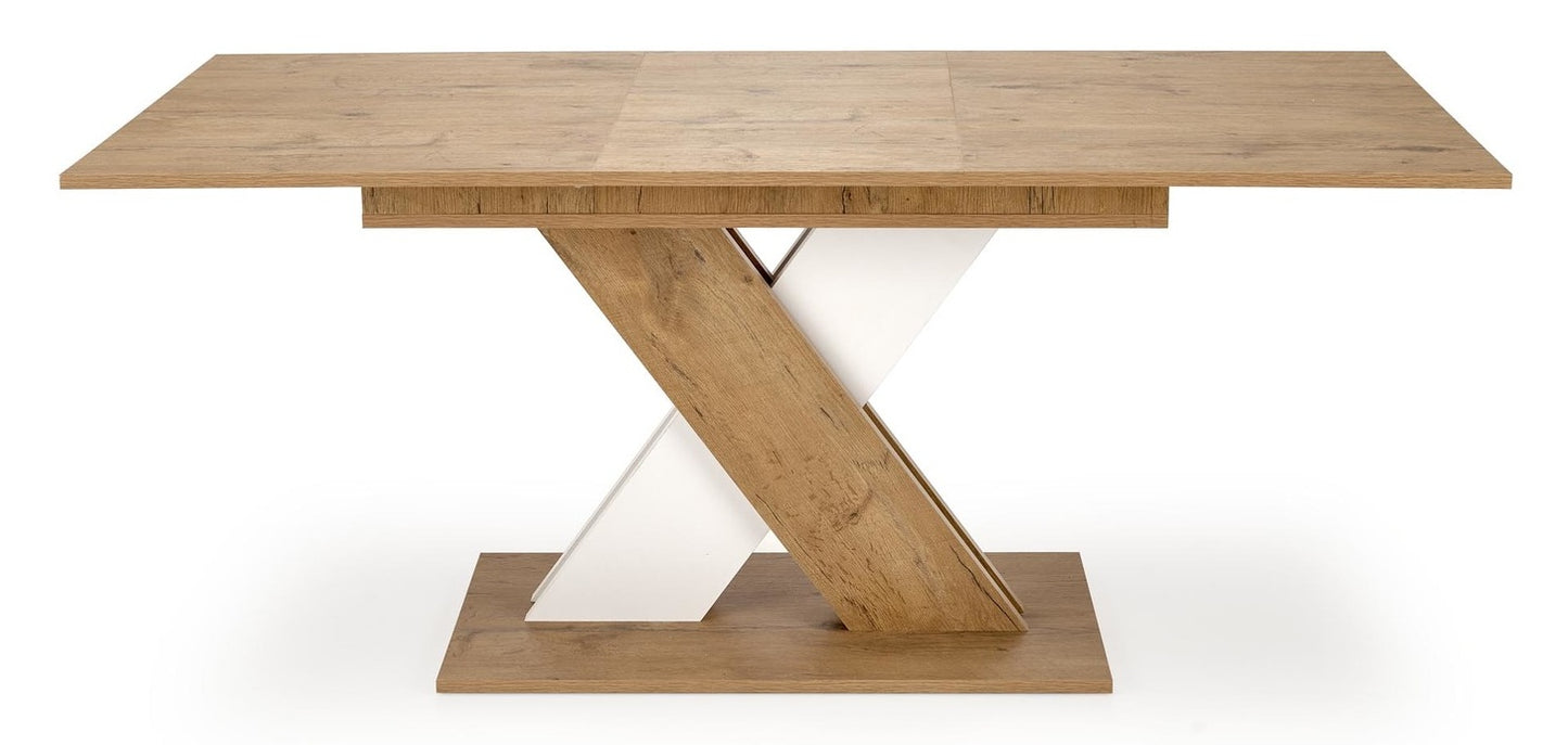 Kitchen Table Xarelto | size: Length: 85cm, Width: 175cm, Height: 76cm | color: White/Oak | image: 0 | variant: 1006428